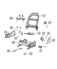 Genuine Mopar Front Seat Back Frame 68260534AC New. Price: $618.70.