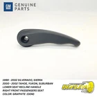 1999 - 2002 Silverado Sierra Passengers Seat Recliner Handle Lever Graphite Oe Used. Price: $17.87.