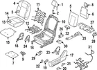 Genuine Nissan Seat Back Cushion Cover 87670-6TC4A New. Price: $1847.69.