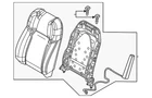 Genuine Mazda Seat Back Assembly VB05-88-160-02 New. Price: $407.66.
