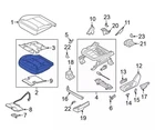 Genuine Ford Seat Cushion Pad LB5Z-78632A23-V New. Price: $99.99.