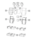 Genuine Mopar Second Row Armrest 1VL26DX9AA New. Price: $291.20.