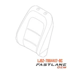 2020-2021 Ford Escape Seat Back Cover Left New Oem LJ6Z-7864417-BC. Price: $264.18.