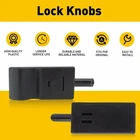 2X Door Lock Front/rear Knobs For Ebony Chevy/gmc Silverado/sierra 45120 Black New. Price: $9.99.