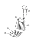 Genuine Mopar Seat Back Foam Right 68156158AC New. Price: $224.91.