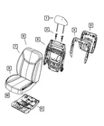 Genuine Mopar Front Seat Back Panel Right 1FK741D5AC New. Price: $11.14.