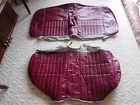 1990-97 Lincoln Town Car Rear Seat Cover Upper & Lower Red Leather Nos New Set 2. Price: $170.00.