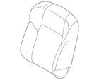 Genuine Nissan Seat Back Cushion Cover 87670-6TE1A New. Price: $583.91.