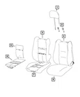Genuine Mopar Seat Back Heated Pad Fold Flat 68138264AB New. Price: $95.00.