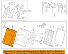 Gm Oem 2013 Xts Seats Tracks Rear Components-seat Back Cover 22891038 New. Price: $318.96.