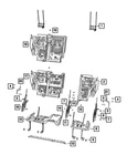 Genuine Mopar Rear Seat Latch 68431760AB New. Price: $146.41.