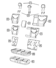 Genuine Mopar Rear Seat Back Cover 7JL00DBNAA New. Price: $173.25.