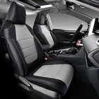 Custom Fit Seat Covers For 2019-2025 Toyota RAV4 Gas Models Black Gray Full Set New. Price: $124.97.