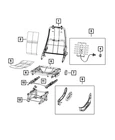 Genuine Mopar Front Seat Cushion Frame 68263795AA New. Price: $568.40.