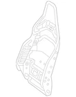 Genuine Mercedes-benz Seat Back Frame 290-910-78-06-9116 New. Price: $374.40.