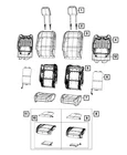 Genuine Mopar Front Seat Back Cover Left 6PU13NR3AE New. Price: $358.80.