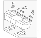 Genuine Nissan Seat Cushion Foam 88300-6RZ8B New. Price: $796.83.