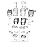 For Jeep Gladiator 2020-2023 Mopar 6YQ44TX7AC Front Right Seat Back Cover New. Price: $370.41.
