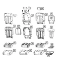 Genuine Mopar Rear Seat Back Cover Right 7HZ30WT5AG New. Price: $504.27.