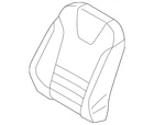 Genuine Ford 2016-2019 Escape Seat Back Cover FJ5Z-7864416-AC New. Price: $342.50.
