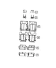 Genuine Mopar Rear Seat Back Cover Right 7GL54WT5AD New. Price: $347.30.
