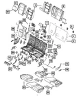 Genuine Mopar Rear Seat Back Cover 5VS58HL1AB New. Price: $288.63.