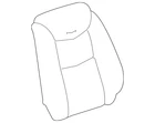 Genuine Gm Seat Back Cover 85143836 New. Price: $265.36.