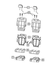 Genuine Mopar Second Row Armrest Right Seat Inboard 6XS331T3AC New. Price: $63.12.
