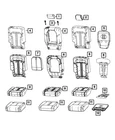 Genuine Mopar Rear Seat Back Cover Left 7HZ63WT5AD New. Price: $468.44.