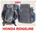 Genuine Honda Ridgeline Dark Gray Leather Front Seat Cover Oem Upholstery Skin Used. Price: $220.00.