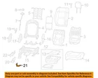 Chrysler Oem 18-23 Wrangler Front Seat Components-end Cap 6LN28TX7AB New. Price: $24.85.