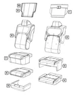 Genuine Mopar Seat Back Foam 68299866AA New. Price: $38.55.