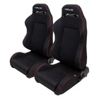 Nrg Innovations Type-r Series Sport Seats, Fabric, Black Red Stitch New. Price: $400.53.