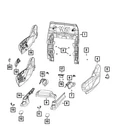Genuine Mopar Handle Screw Cover Cap 5SX31DX9AA New. Price: $9.02.