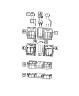 Genuine Mopar Seat Back Foam Right 68376070AD New. Price: $121.77.