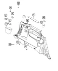 Genuine Mopar Cup-holder Left 1VL47DX9AB New. Price: $15.49.