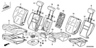 Genuine Honda Cover Rear Seat-back Trim *YR336L* (cheek Brown) 82521-SYF-A01Z New. Price: $92.46.