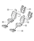 Genuine Mopar Rear Seat Back Cover Left 1YU27DX9AB New. Price: $64.40.