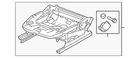 Genuine Volkswagen Seat Frame 5Q4-881-106-AG New. Price: $571.49.