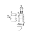 Genuine Mopar Front Seat Cushion 7MP45TX7AA New. Price: $732.00.