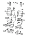 Genuine Mopar Rear Seat Back Cover 7SY93TX7AA New. Price: $174.80.