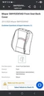 Mopar Seat Cover 5MV92DX9AA For Dodge Ram New. Price: $900.00.