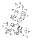 Genuine Mopar Front Seat Back Cover Right 6QN88HL1AA New. Price: $135.22.