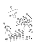 Genuine Mopar Attaching Clip 68540611AA New. Price: $7.24.