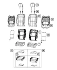 Genuine Mopar Front Seat Back Cover Right 7SY79XU5AA New. Price: $354.46.