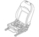 Genuine Nissan Seat Back Assembly 87600-7LG2A New. Price: $1571.15.
