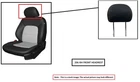 Rh Frt Gry Clo Headrest Oem 2012 Nissan Leaf Used. Price: $75.00.