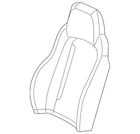 Genuine Gm Light Titanium Driver Seat Back Cushion Cover 19250654 New. Price: $40.98.