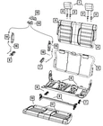Genuine Mopar Rear Seat Back Cover 5MG901X9AA New. Price: $355.35.