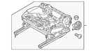 Genuine Volkswagen Cushion Frame 5N0-881-105-AB New. Price: $380.46.